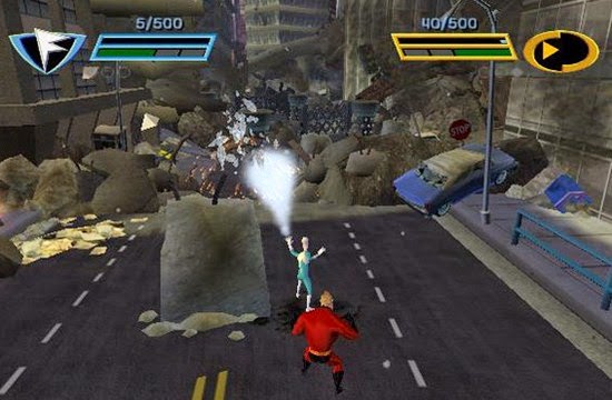 The Incredibles: Rise of the Underminer PS2 Gameplay
