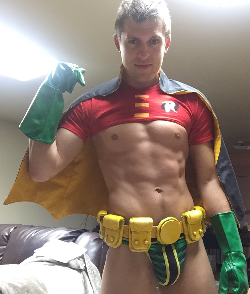 Gay mans pleasure: love those superhero's.