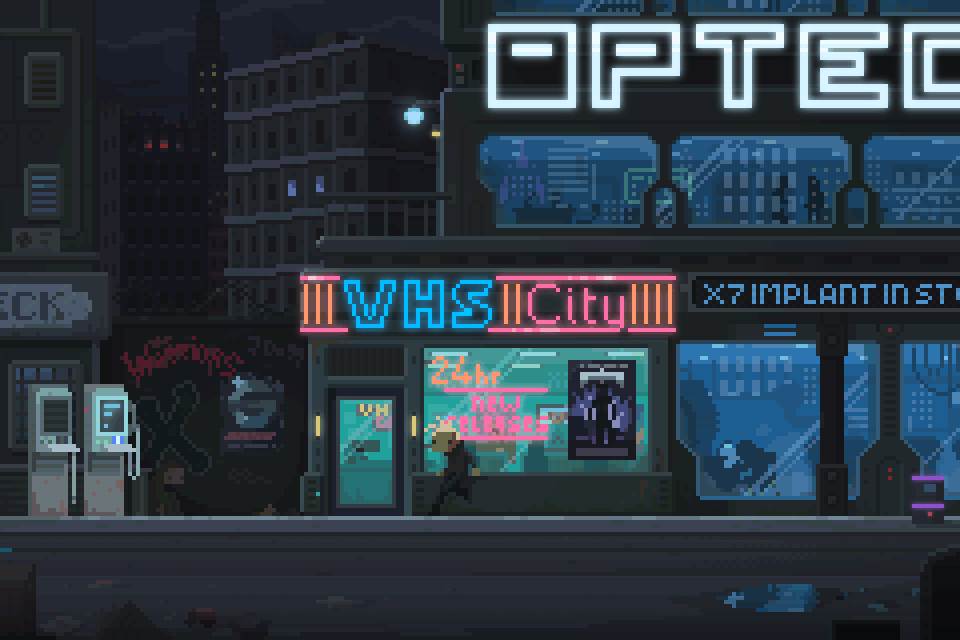 8 Bit Future Welcome To Vhs City Pixel Art D And Cyberpunkd