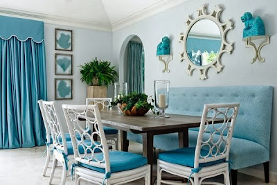 blue dining room decorating ideas