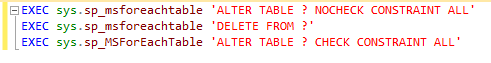 sql server delete rows from table variable