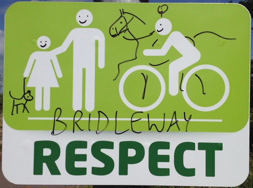 Travelling the Cambridgeshire guided busway: Respect Signs