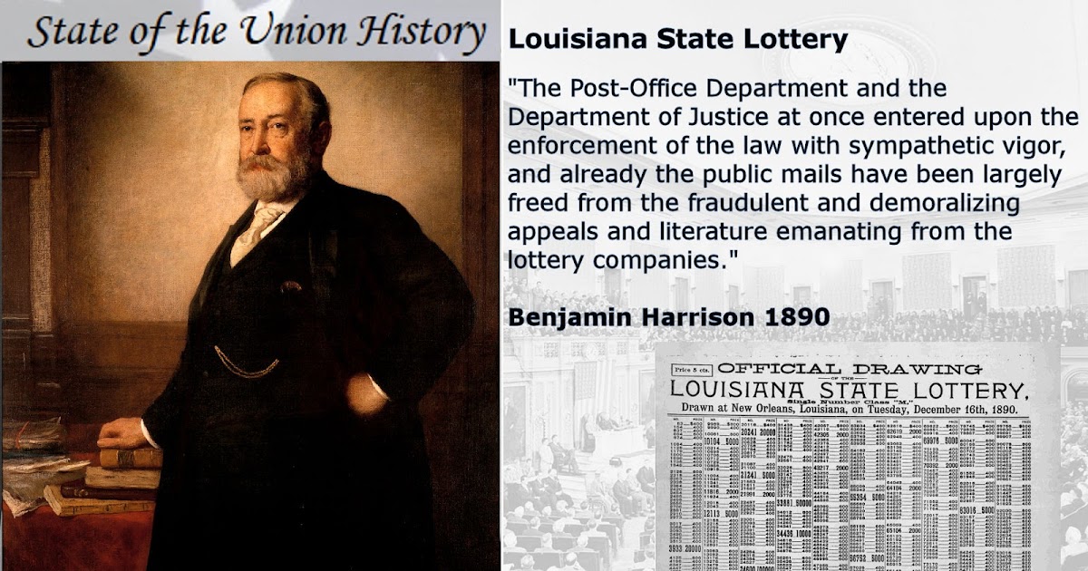State of the Union History 1890 Benjamin Harrison Louisiana State