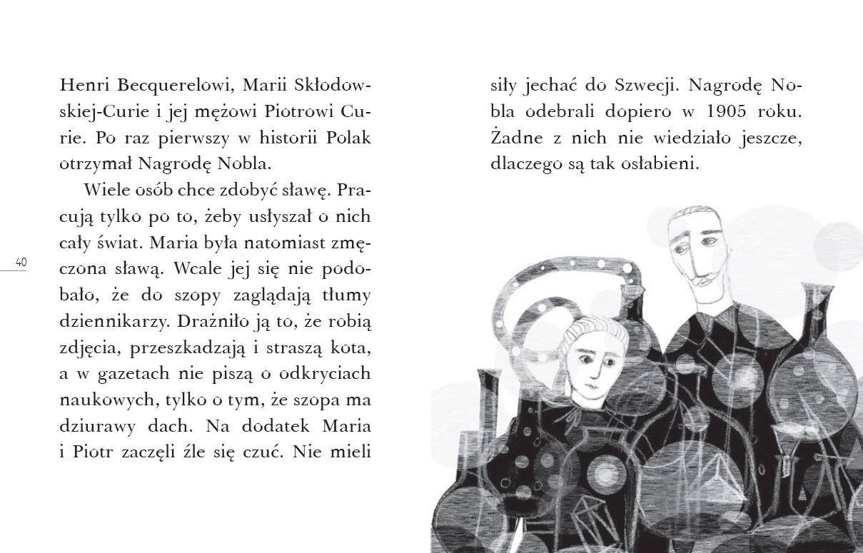 Maria Skłodowska curie Notatka Dla Dzieci polska ilustracja dla dzieci: Zapowiedź - Droga do Nobla. Historia