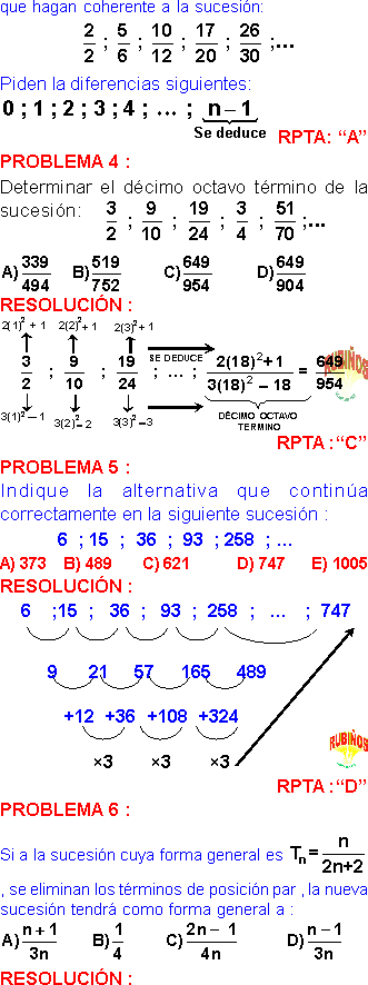 Sucesiones Problemas De Razonamiento Con Claves Pdf
