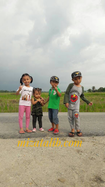 Kenangan yang Paling Indah , zaman kanak-kanak, balik kampung beza budak dahalu dengan budak sekarang, pemandangan sawah padi, musim menuai, kanak-kanak