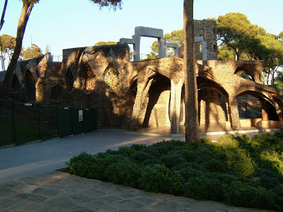 The crypt at Colonia Guell, Barcelona, by Antoni Gaudi