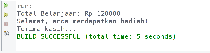 Program diskon dengan Java