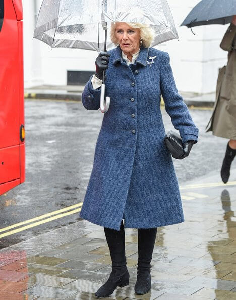 The Prince of Wales and The Duchess of Cornwall visited the London Transport Museum to mark 20 years of Transport for London