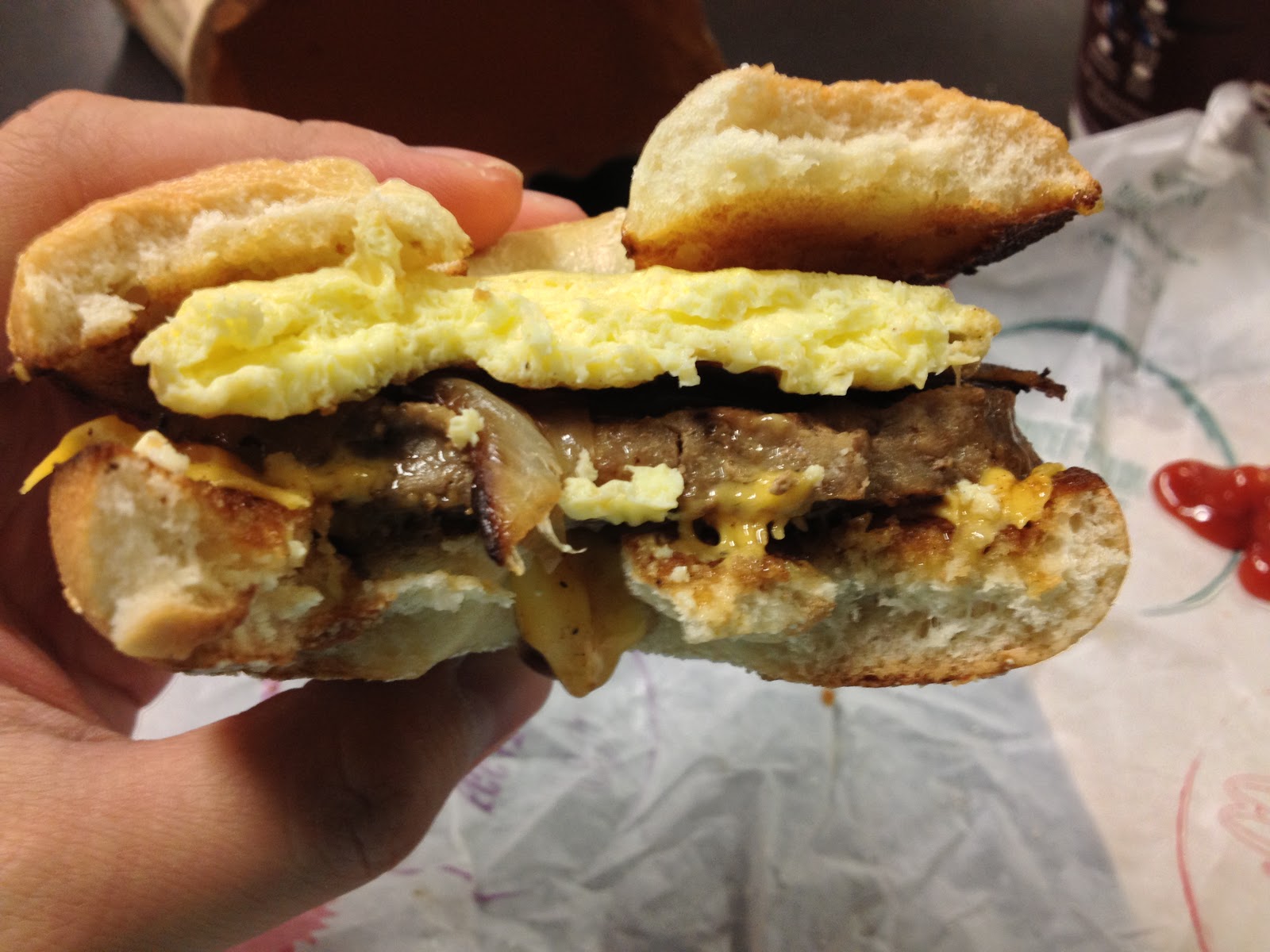 Kevster the Foodie McDonalds Steak & Cheese Breakfast Bagel Yay or Nay
