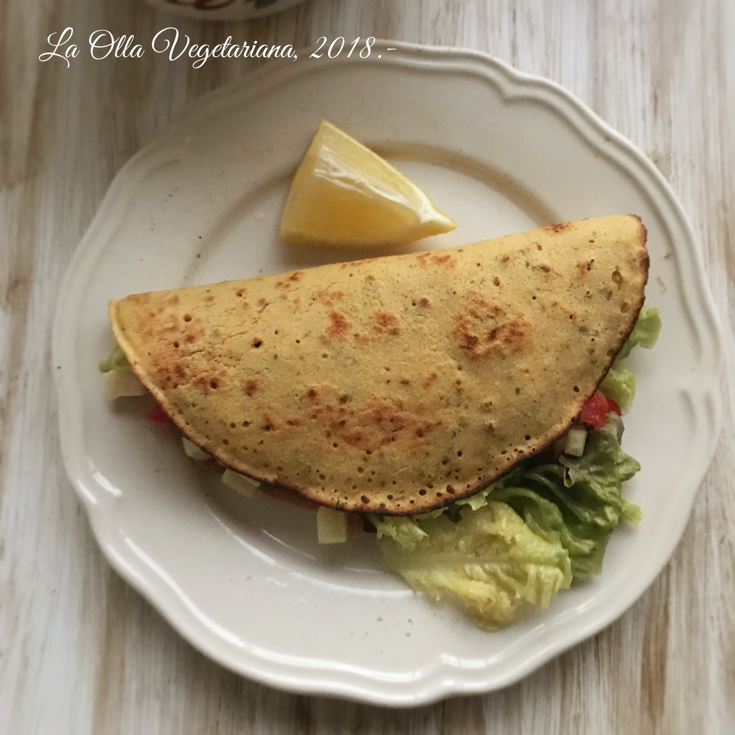 La Olla Vegetariana Socca (crêpe de harina de garbanzo)