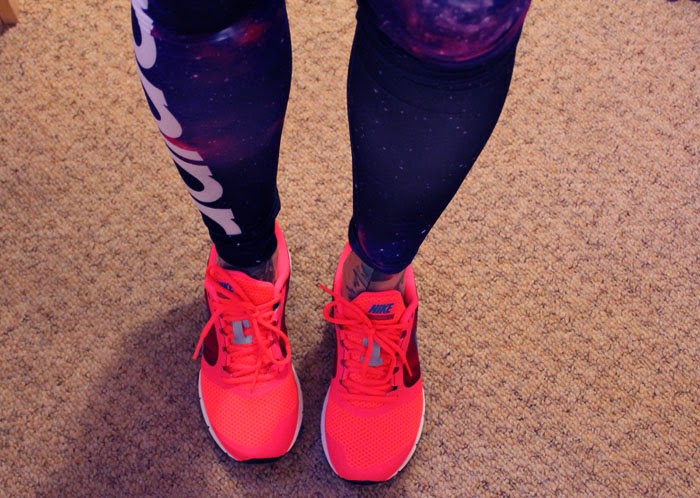Galaxy prints and brights - new running gear