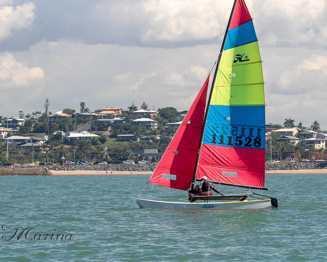 Sailing at the Port Curtis Sailing Club, Gladstone, Queensland May Day