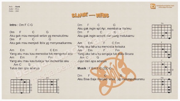 Chord Lagu Slank Virus Kunci Dasar Chord Lagu Slank Virus Kunci Dasar