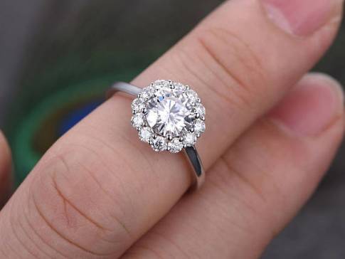 affordable moissanite engagement rings