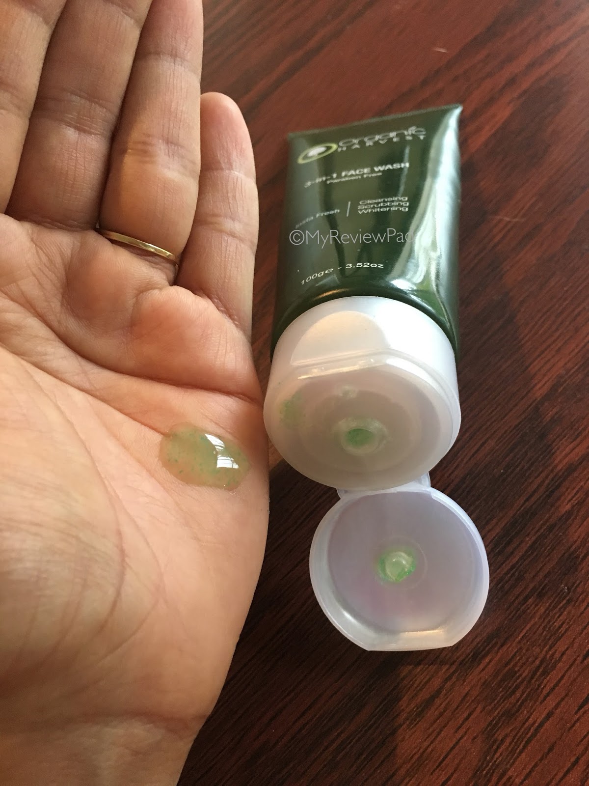 MyReviewPad Review Organic Harvest Face Wash