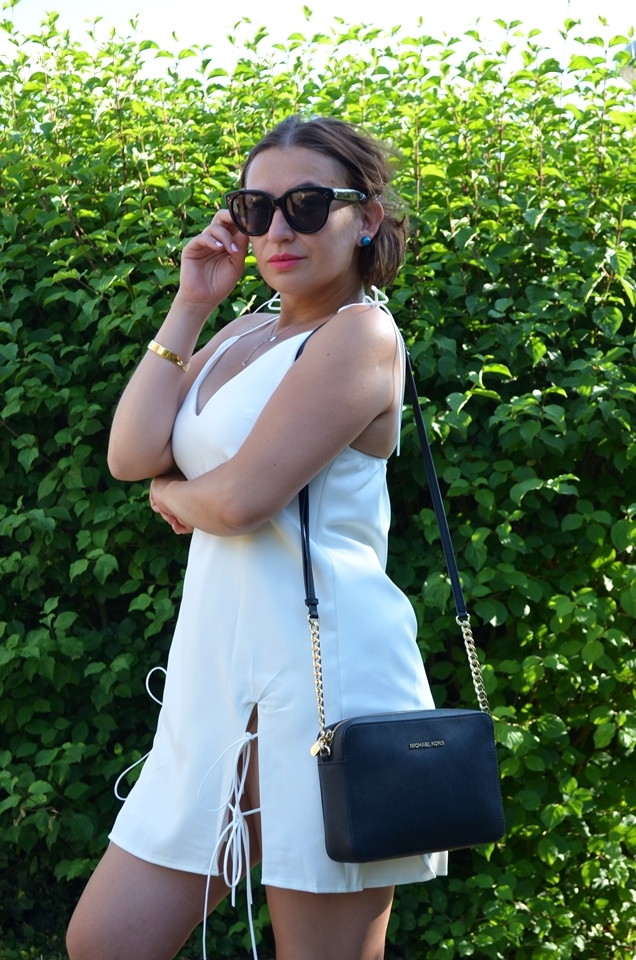 Adriana Style Blog, blog modowy Puławy, Fashion, Mała biała sukienka, Sukienka Zaful Letnia stylizacja, moda, Recenzja, Review, summer outfit, Zaful Dress, White Dress