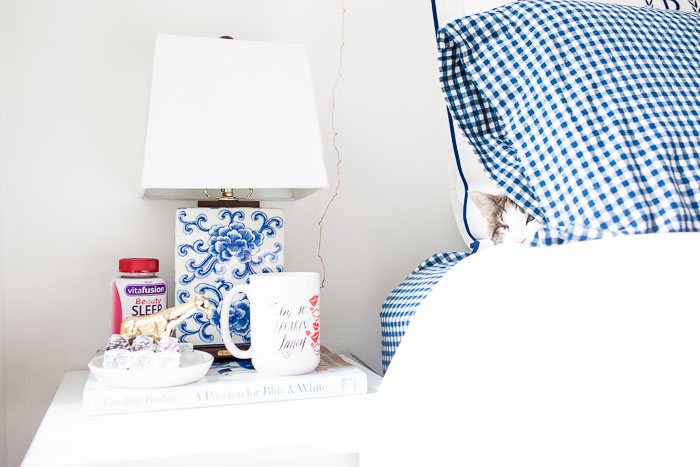 Gingham Sheets - Chelsea NYC Studio Apartment Tour by popular New York blogger Covering the Bases