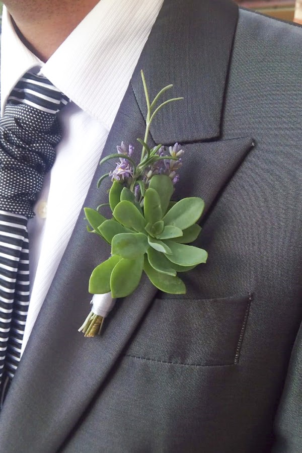 succulent boutonniere