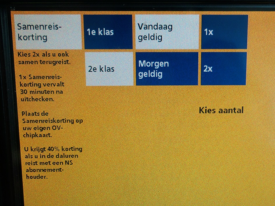NSsamenreiskorting nu vooraf beschikbaar voor heen