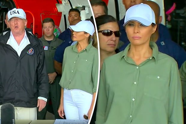 شاهد “ترامب” يضع “ميلانيا” في موقفٍ محرج من جديد .. هكذا كانت ردّة فعلها أمام الحضور! 