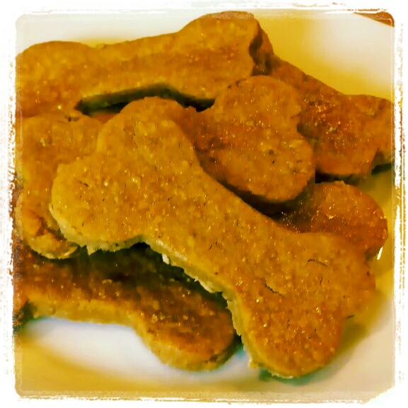 along the way... Homemade Dog Biscuits (with rice flour)