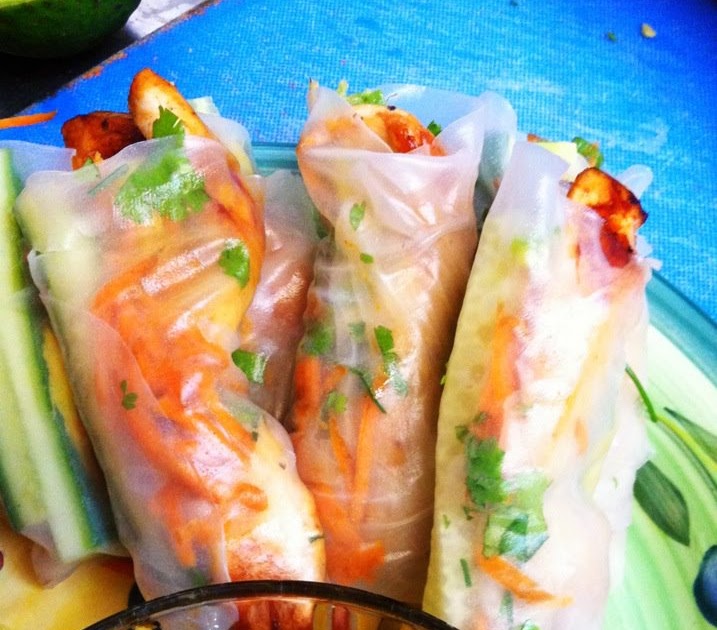 Fascination Creation powered by food... teriyaki chicken rice paper rolls.
