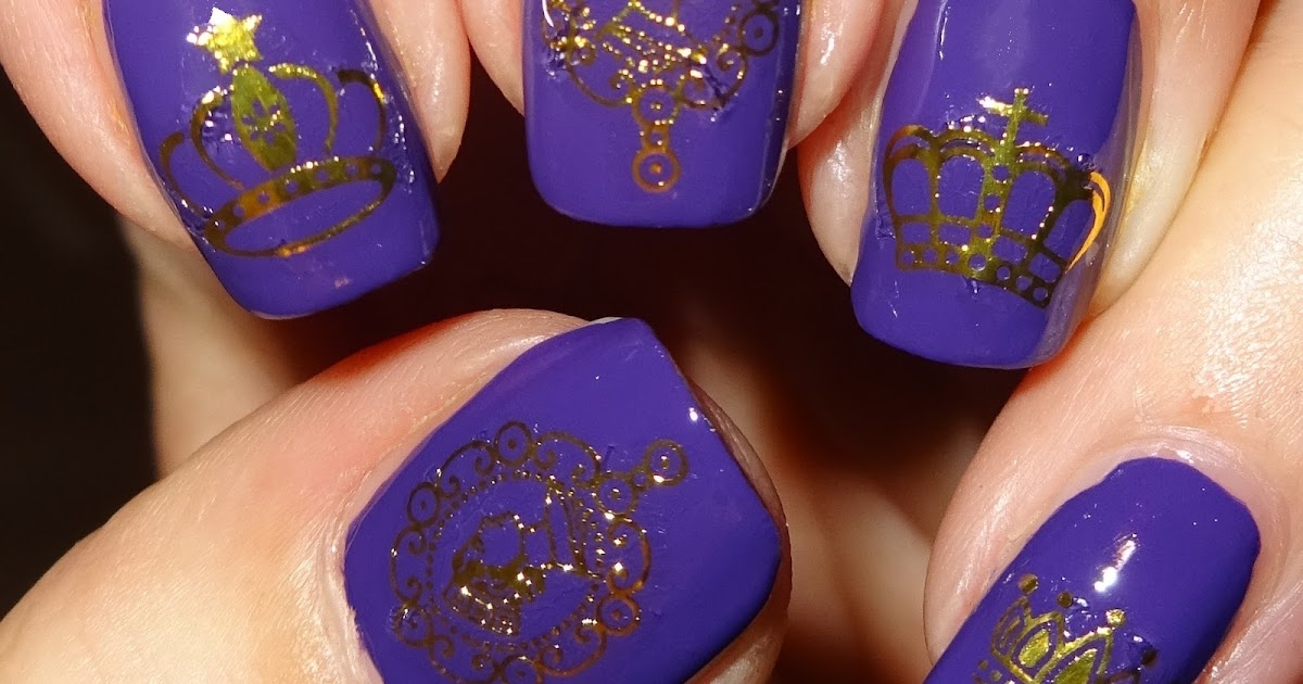 9. "Crown Nail Art Tutorial with Water Decals" - wide 8