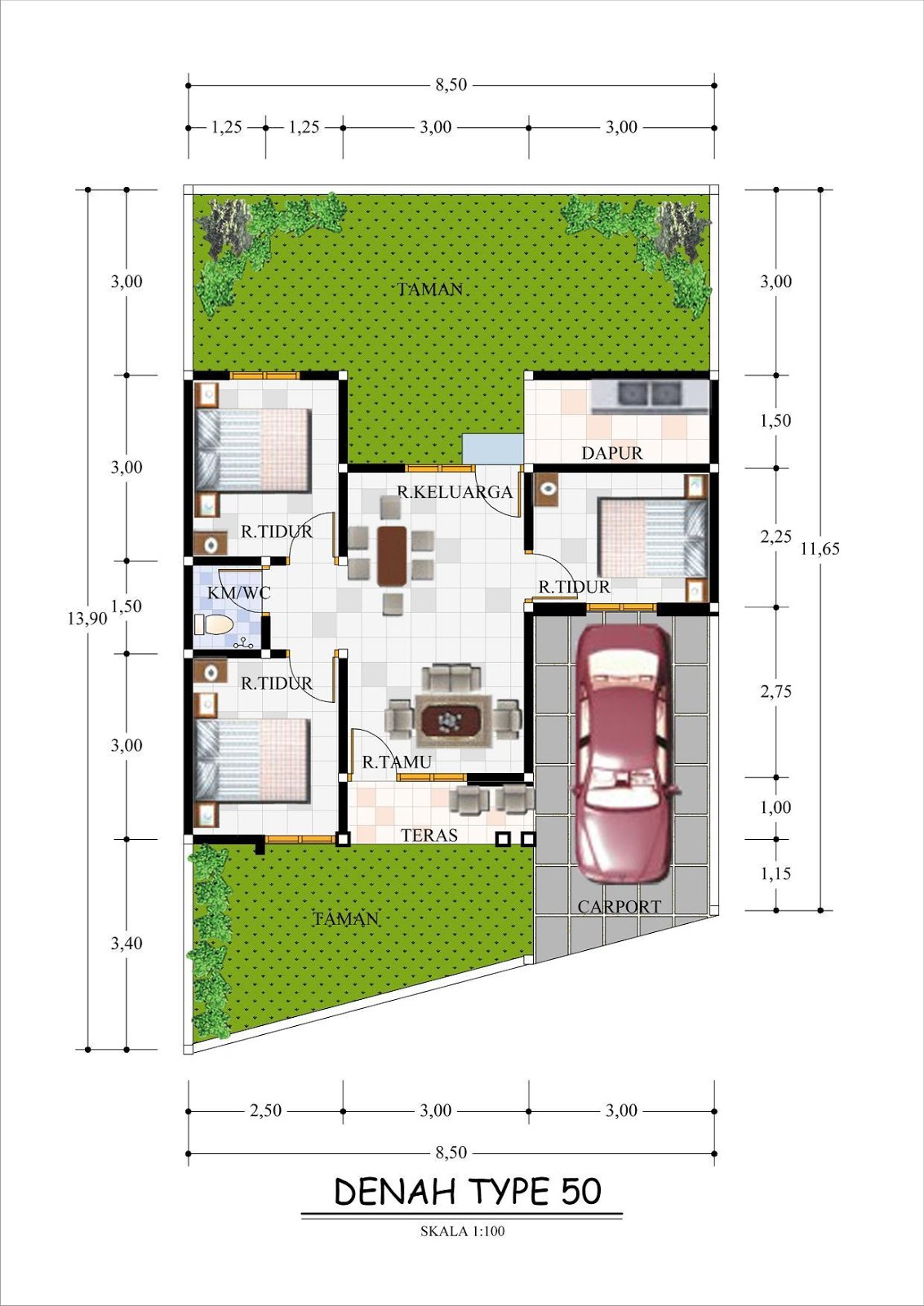 Kumpulan Design Interior Rumah Minimalis Type 50 Kumpulan Desain Rumah