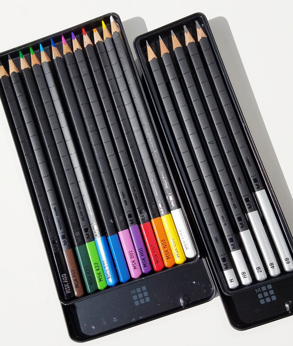 Moleskine Coloring Kit w/ Sketchbook & Watercolor Pencils