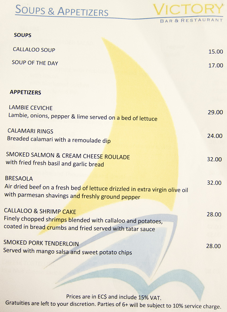 Port Louis Grenada Restaurant Menu Port Louis Grenada Restaurant Menu