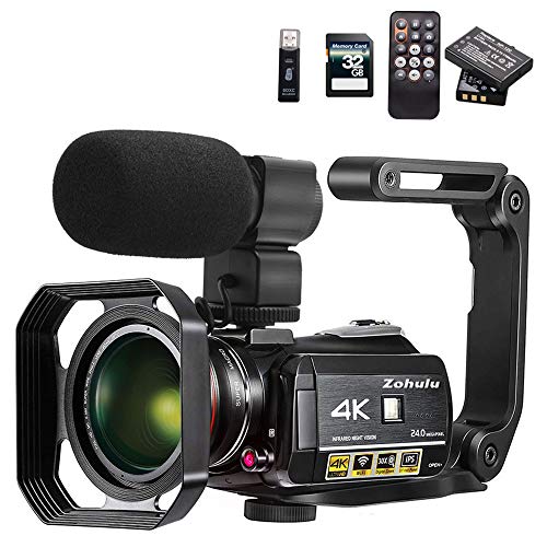 The best Video Camera 4K Camcorder ZOHULU WiFi Ultra HD Vlog Camera for