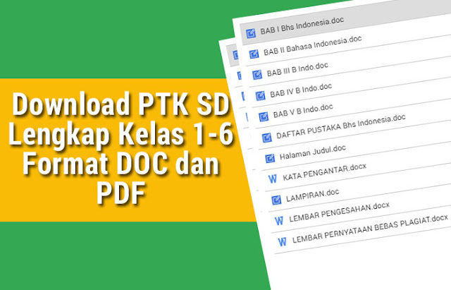 Download PTK SD Lengkap Kelas 16 Format DOC dan PDF