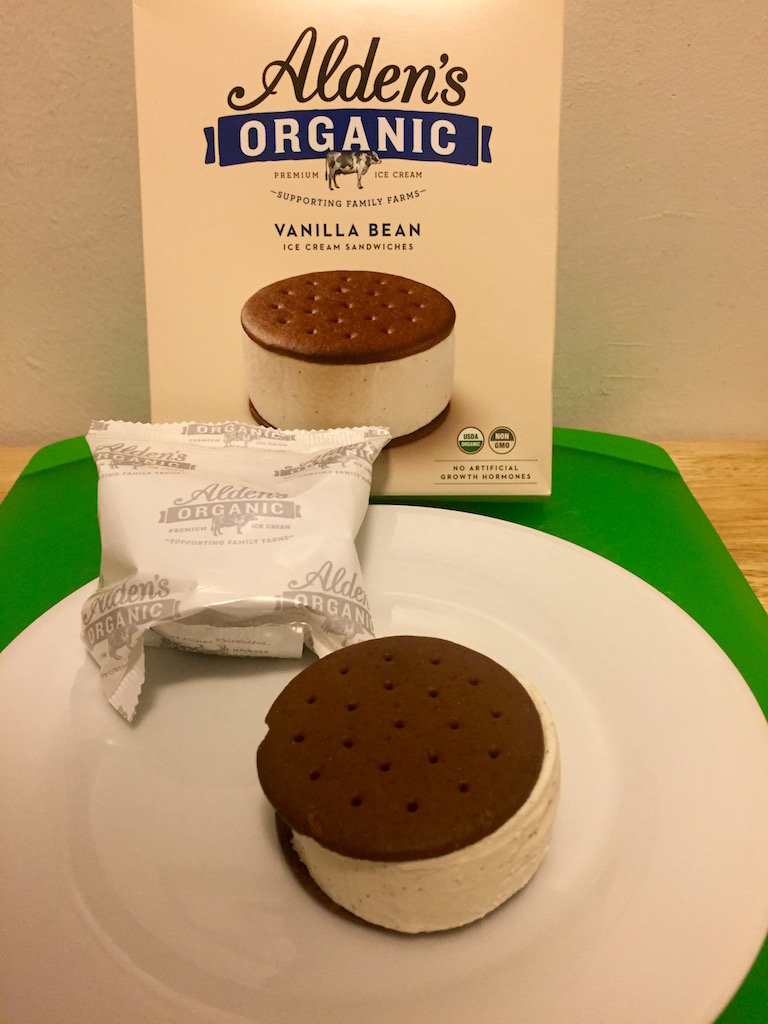 Alden's Organic Vanilla Bean Ice Cream Sandwiches Review DC Outlook