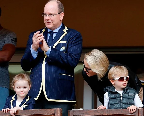 Prince Albert, Princess Charlene, Crown Prince Jacques and Princess Gabriella