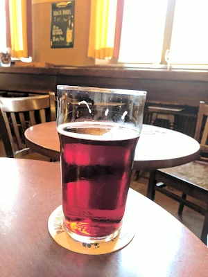 Cranberry cider at Panimoravintola Koulu in Turku on a Southern Finland road trip