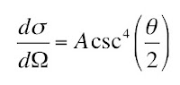 The Rutherford scattering formula.