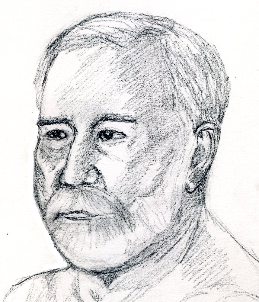 InkTracks: first sketch for portrait