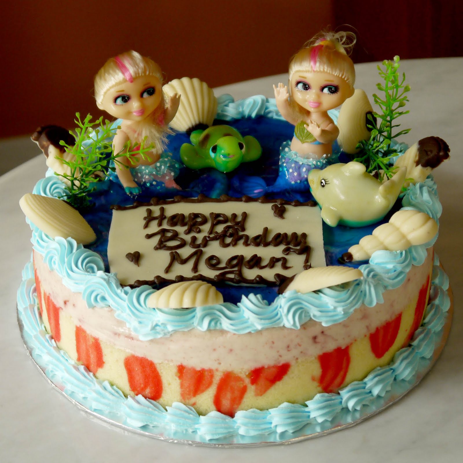 Sweet Indulgence Kuching Mermaids Birthday Cake