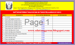 Download Gratis Format Nilai Ujian Sekolah dan Ujian Nasional 2012