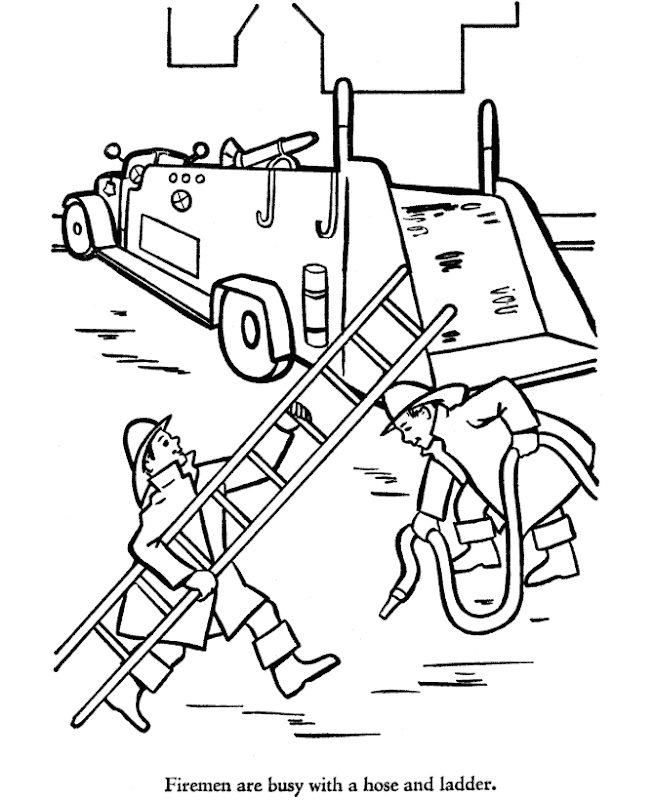 Fire Truck Coloring Pages title=