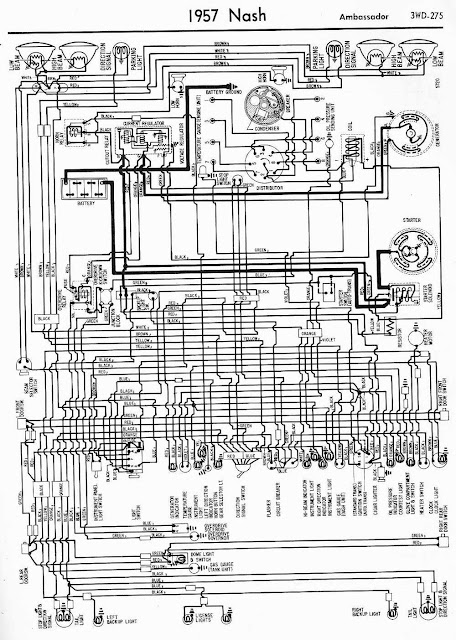Wiring Diagram For Car Wiring Diagram Of 1957 Nash Ambassador