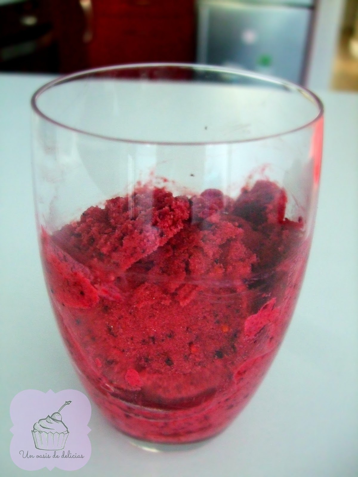 Un oasis de delicias Glace aux fruits rouges fit