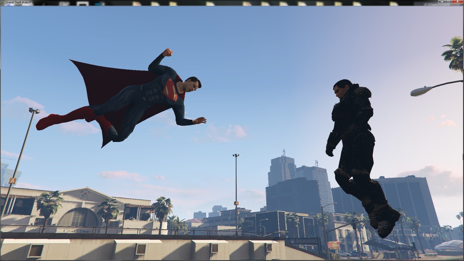 PLAYING AS SUPERMAN WITH PS4 MOD MENU! (GTA5 STORY MODE PS4 MOD MENU FUN) 