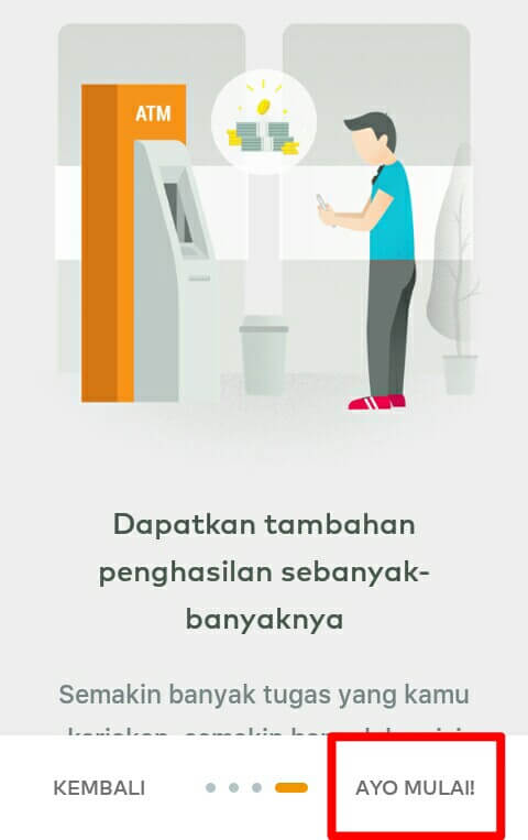 tunggu loading selesai dan pilih "Lanjut" hingga akhir, lalu pilih "Ayo Mulai!".