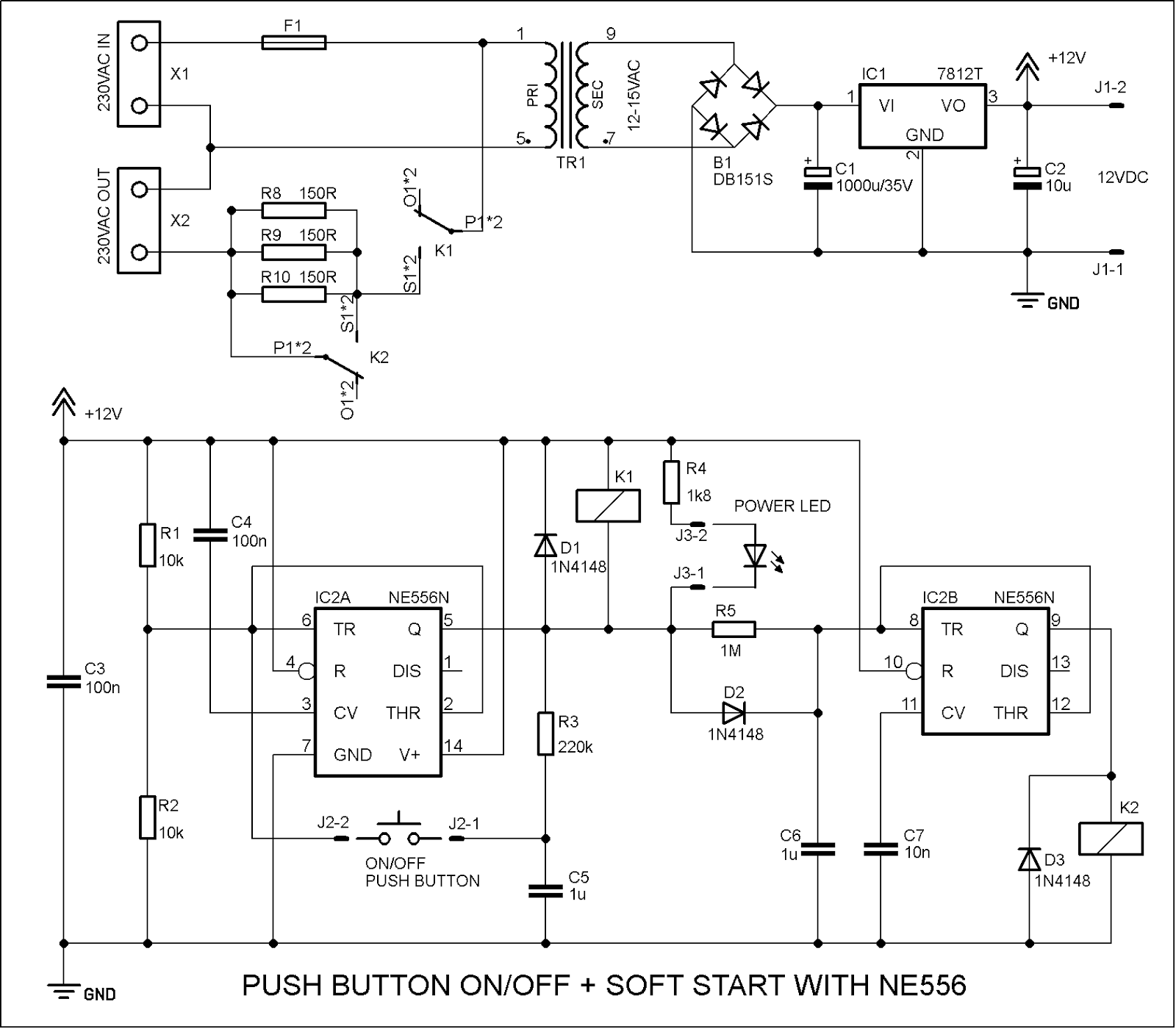 Soft Start Circuit Schematic