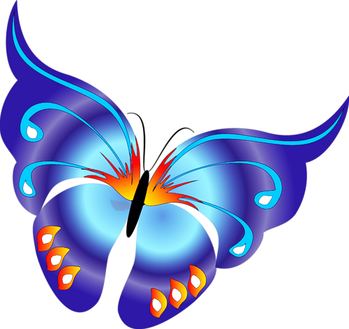 free butterfly and flower clipart - photo #36