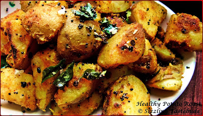 Sizzling Tastebuds: Healthy Potato Roast, fingerlickin good :-)