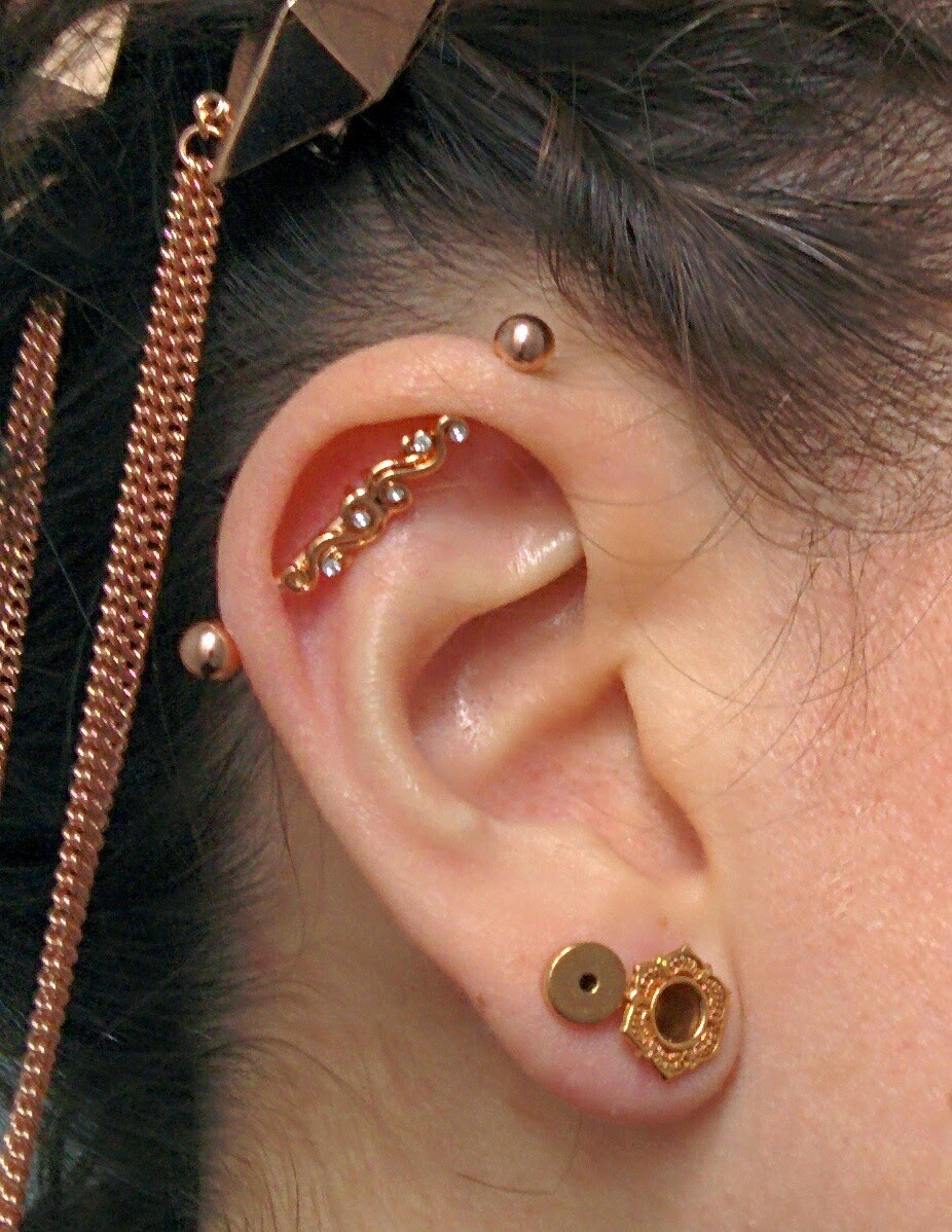girly industrial piercing ear jewelry www topsimages com girly industrial bars