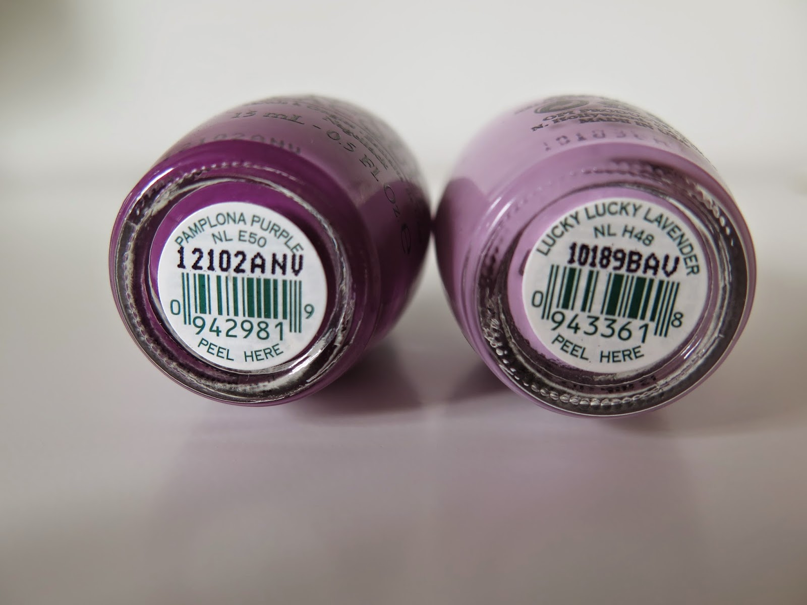 purple nails, OPI, pamplona purple, lucky lucky lavender